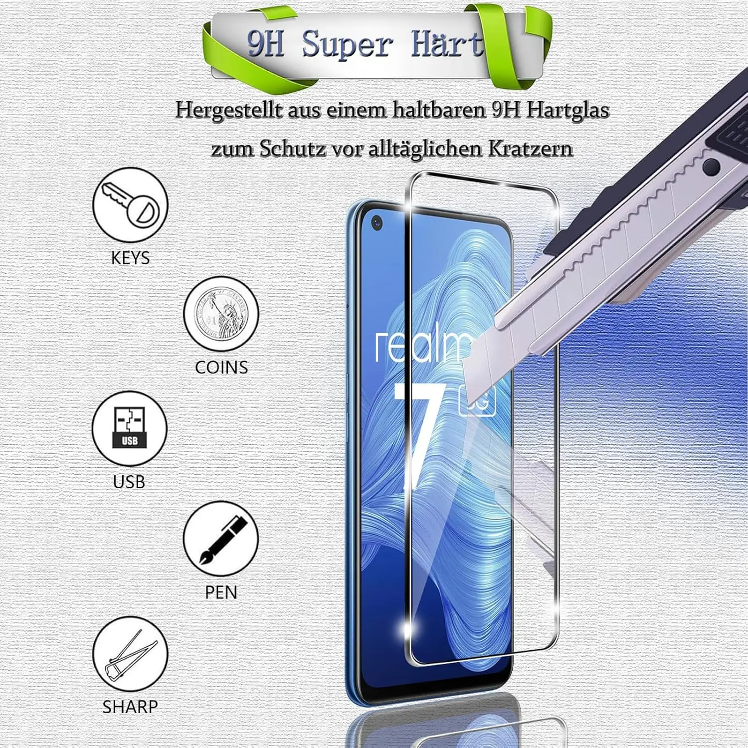 2PCS Tempered Glass for Realme - Realme C67 recension och pris