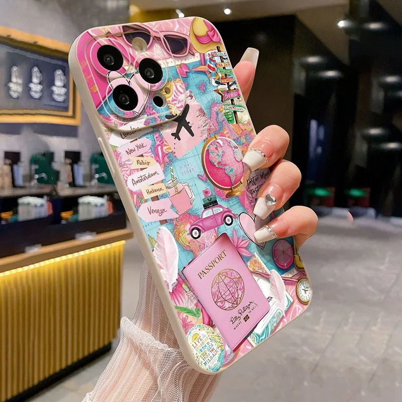 Travel Plane Printed Matte Ant - Apple Iphone 15 Pro Max recension och pris