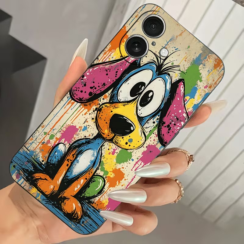 Graffiti Colored Puppy TPU Pho - Apple Iphone 15 Pro Max recension och pris
