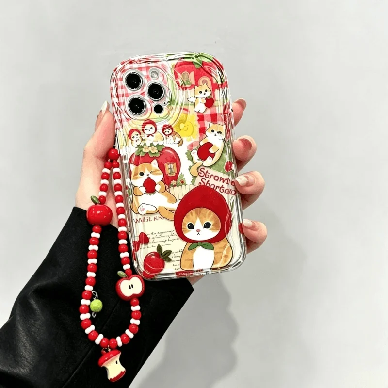 Cat Red Apple Fruit Chain Case - Realme C67 recension och pris