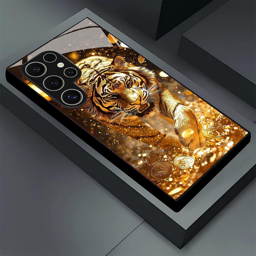 Tiger pattern glass Phone Case - Samsung Galaxy S25 recension och pris